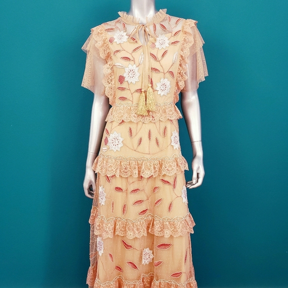 🆕️ 🎬💐 FROCK & FRILL Tiered Floral Maxi Dress // (NWT) - Picture 10 of 10